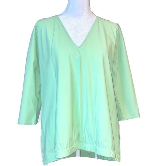 Alfani Comfort Luxe Pistachio Green Top Size M - Picture 3 of 9